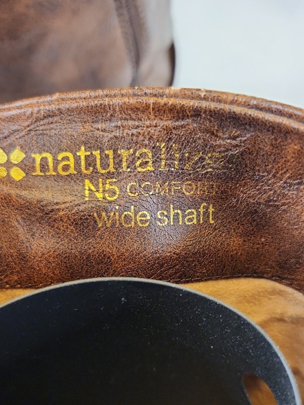 Wide Shaft Naturalizer Brown Mid-Calf Moto Boots - Picture 3 of 9